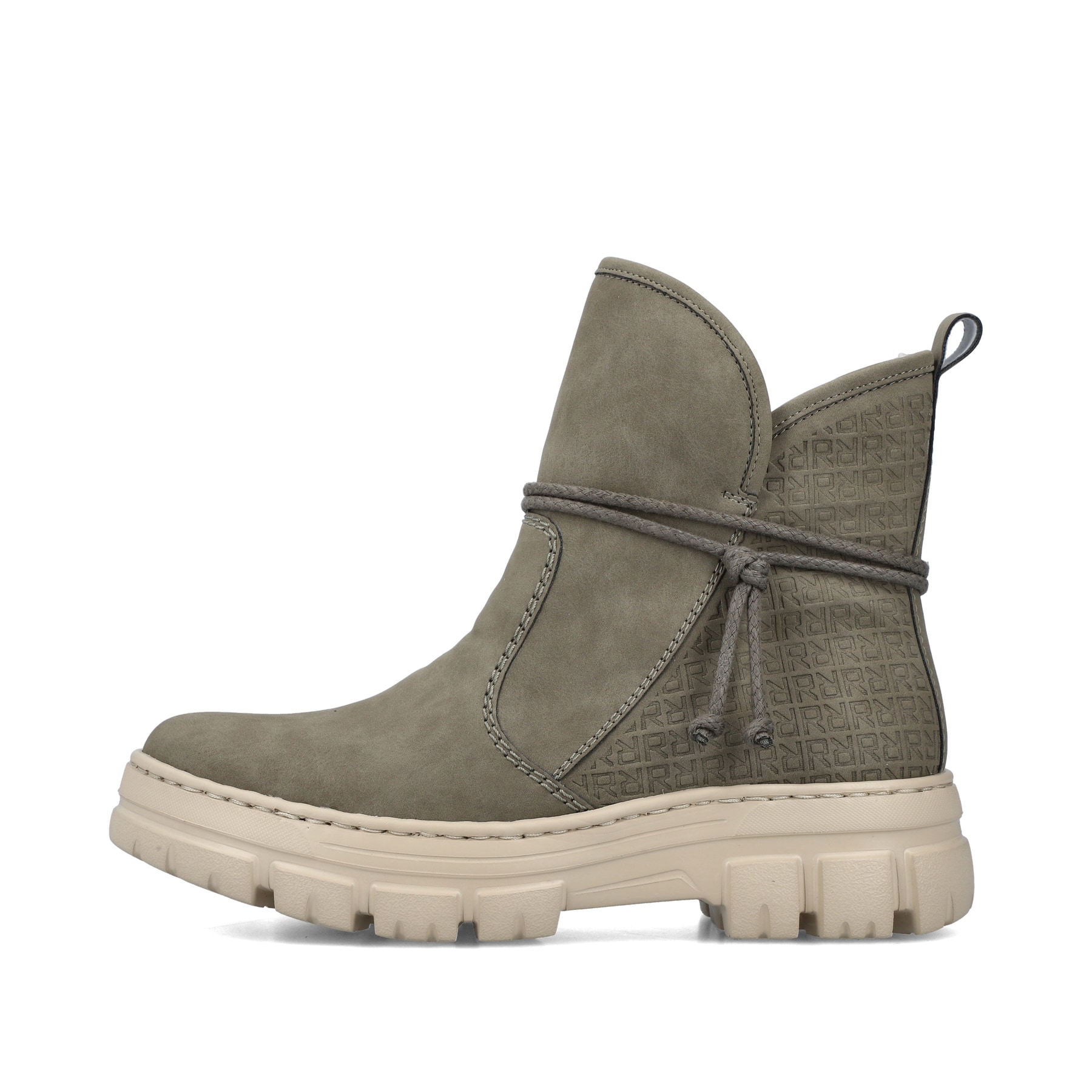 Rieker Damen Kurzstiefel graugrün
