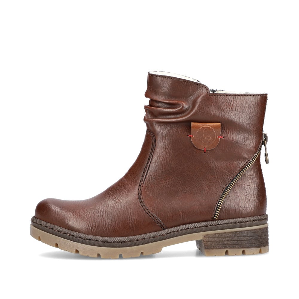 Rieker Damen Kurzstiefel kastanienbraun