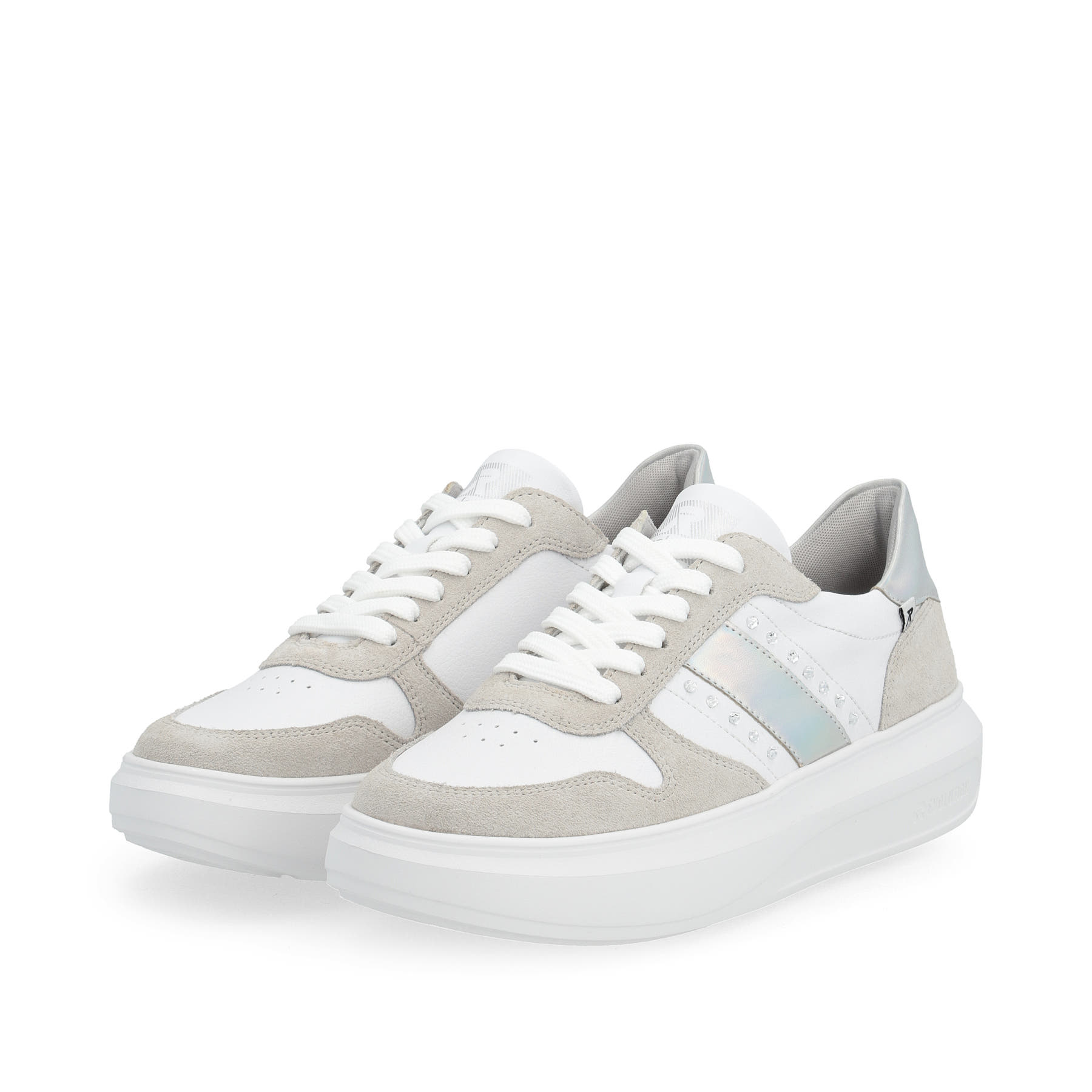 Rieker EVOLUTION Damen Sneaker clear-white dust-grey
