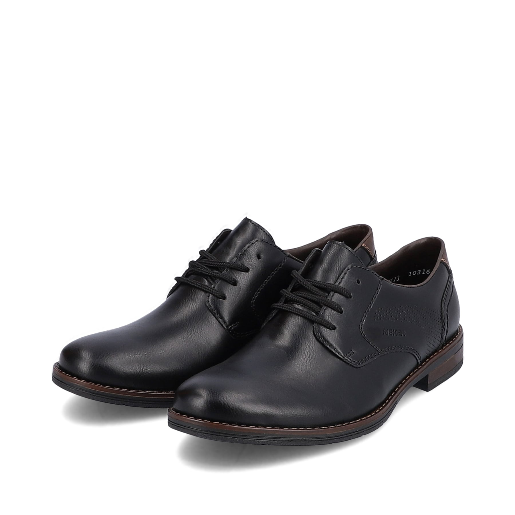Rieker Herren Schnürschuhe mitternachtsschwarz
