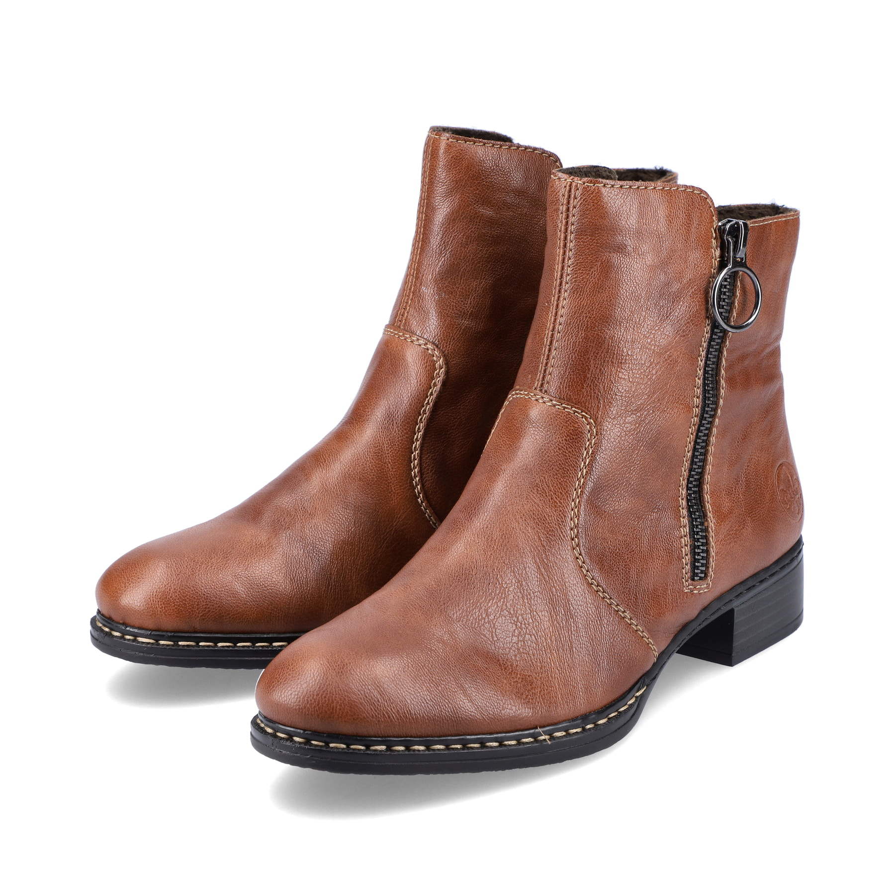 Rieker Damen Stiefeletten karamellbraun