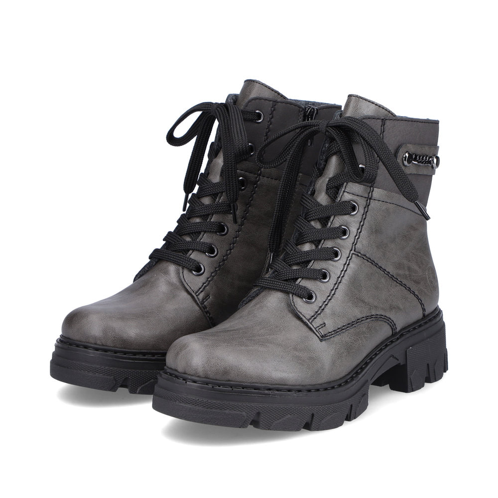 Rieker Damen Biker Boots mondgrau