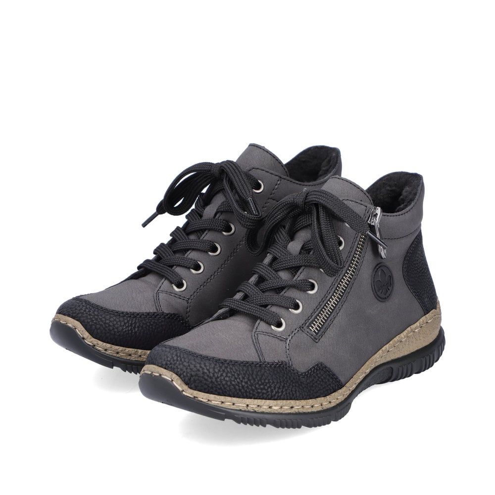 Rieker Damen Schnürschuhe anthrazit