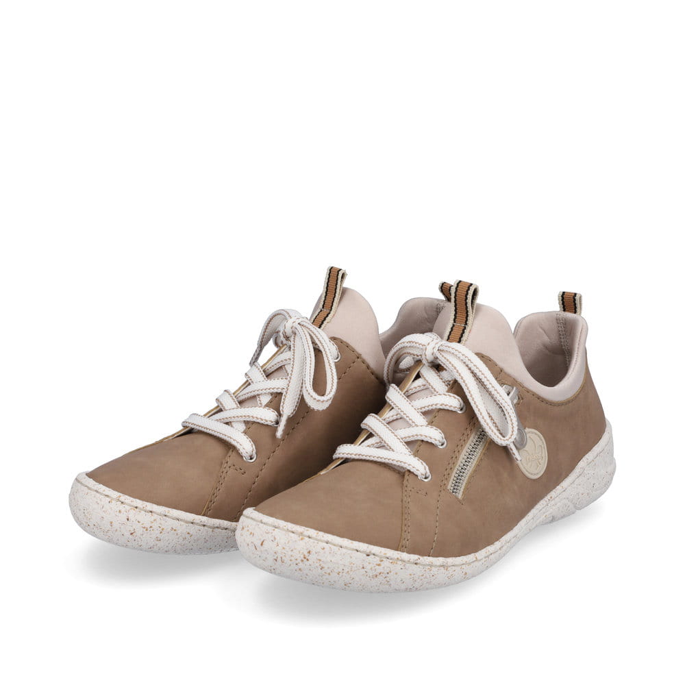 Rieker Damen Slipper braunbeige