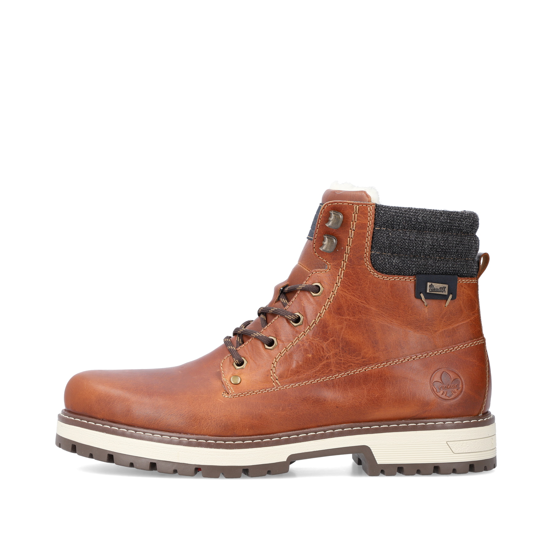 Rieker Herren Schnürstiefel kastanienbraun