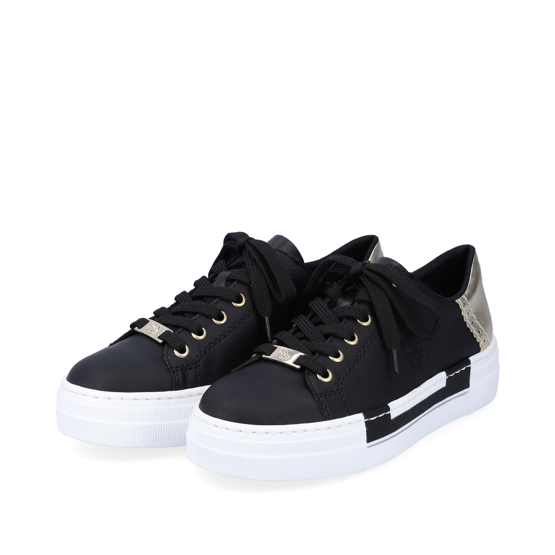 Rieker Damen Sneaker graphitschwarz