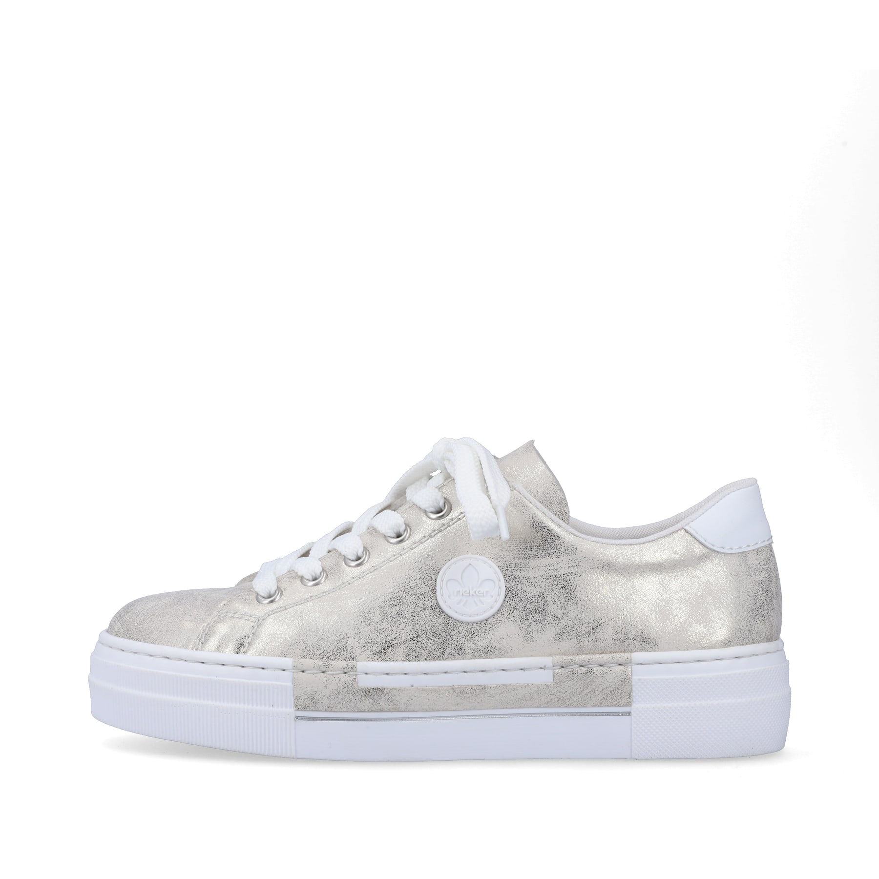 Rieker Damen Sneaker silber-metallic