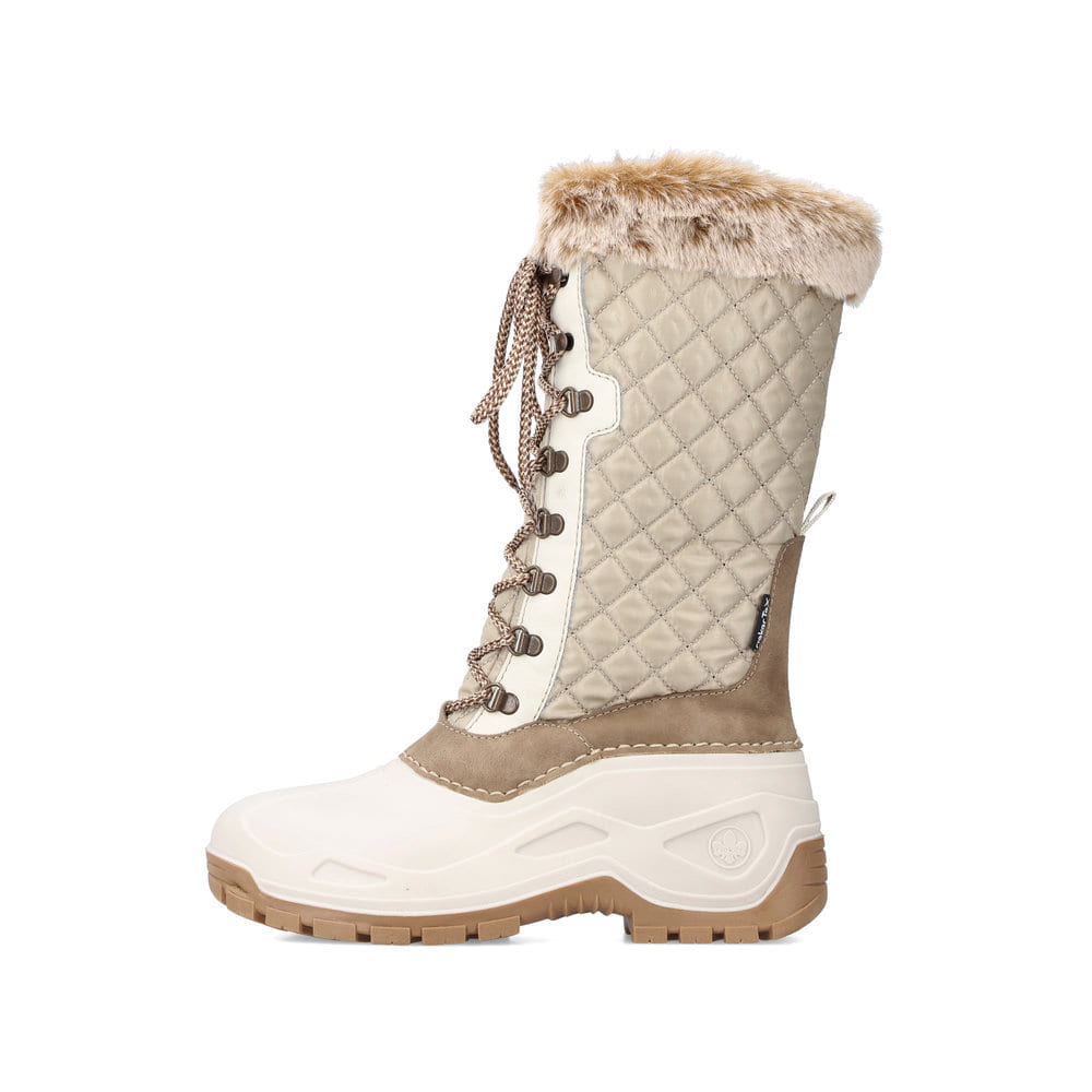 Rieker Damen Hochschaftstiefel braunbeige