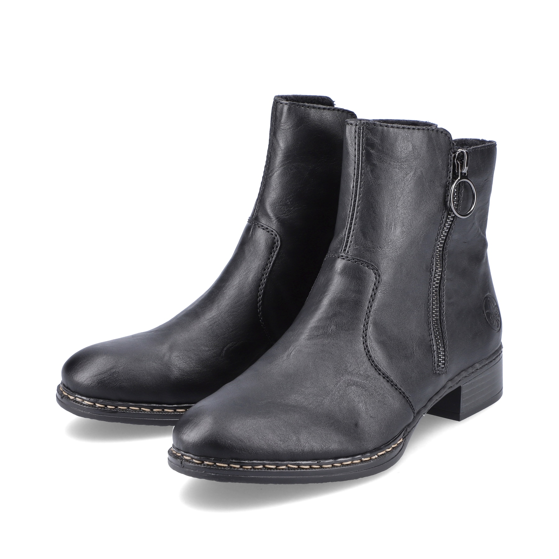 Rieker Damen Stiefeletten tiefschwarz