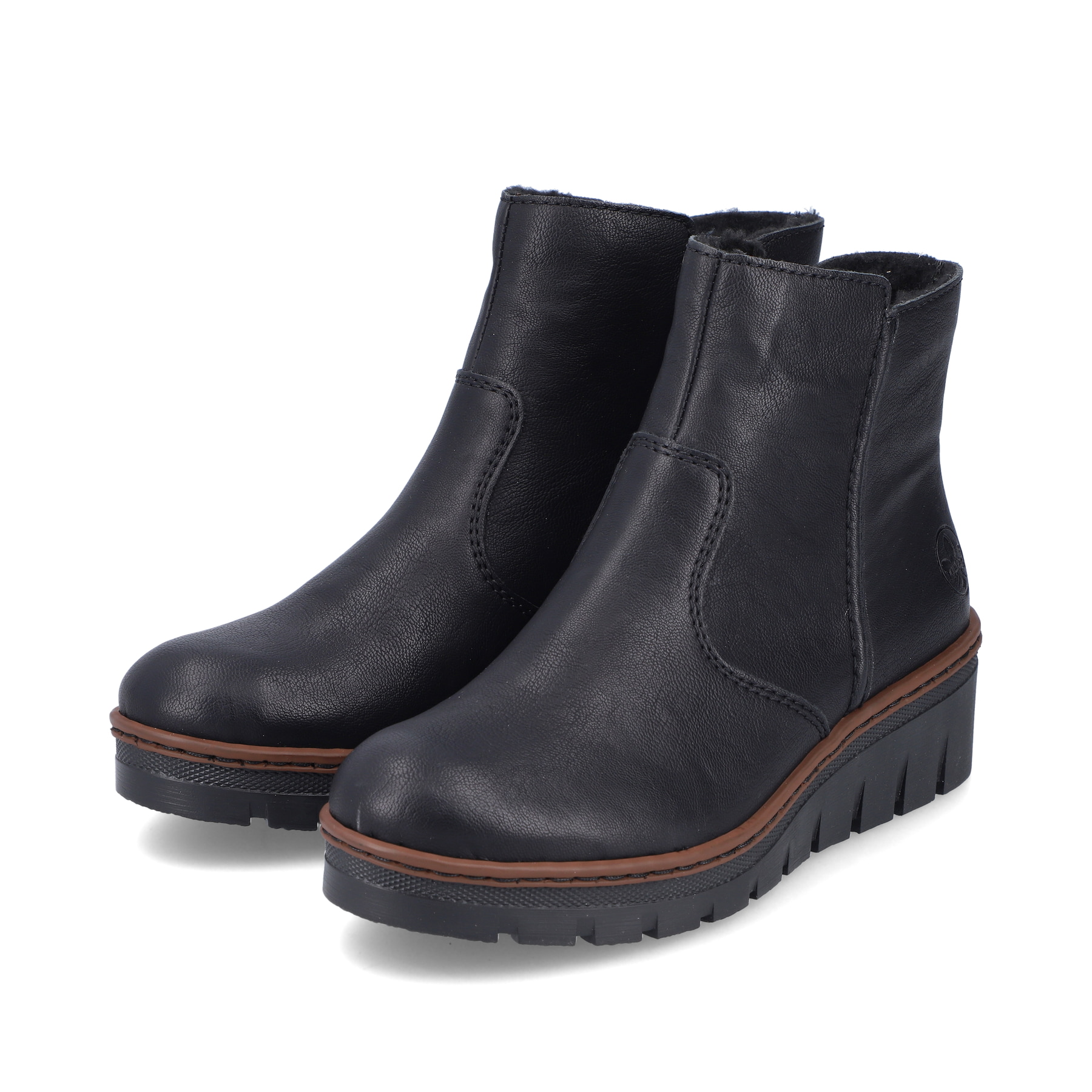 Rieker Damen Kurzstiefel graphitschwarz