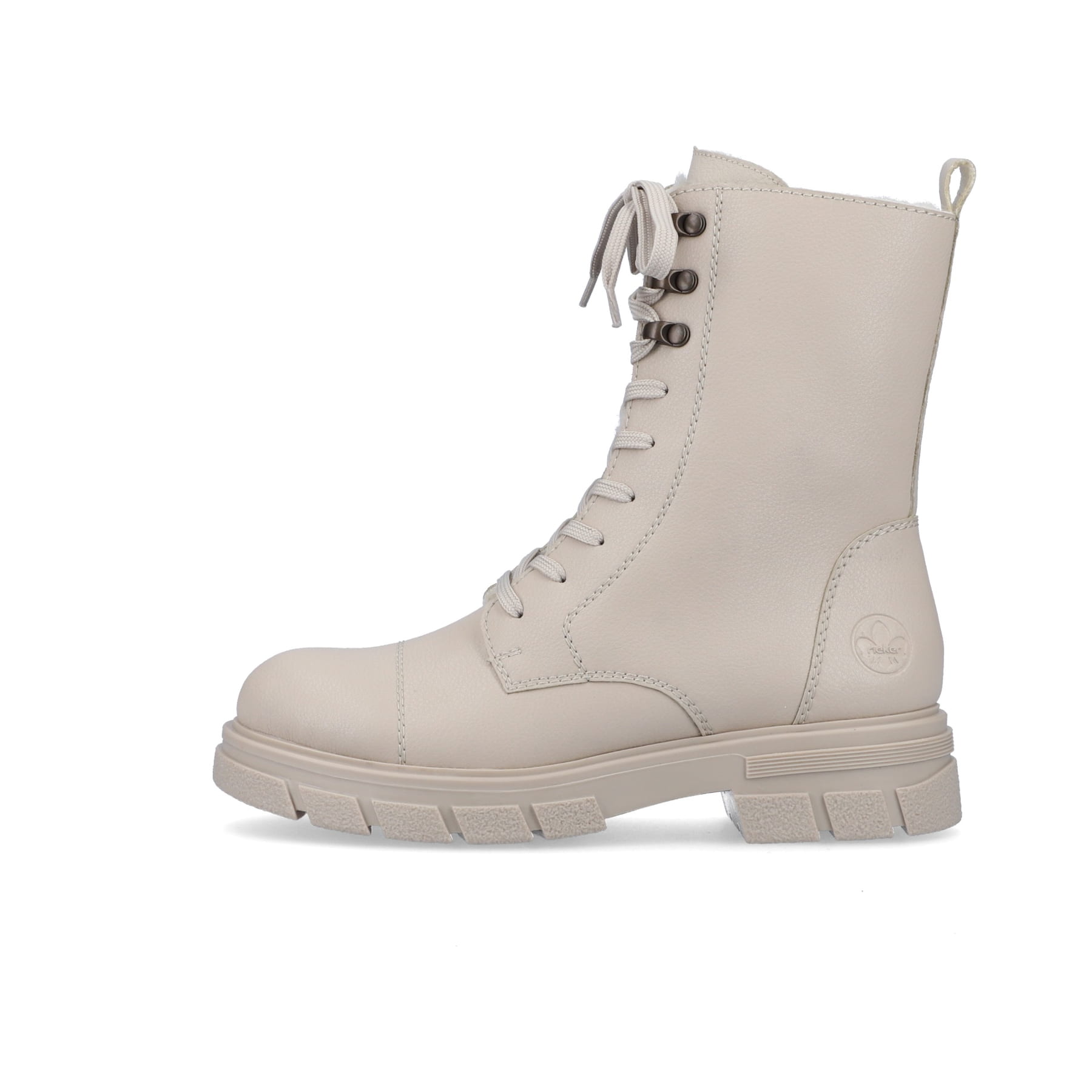 Rieker Damen Schnürstiefel hellbeige