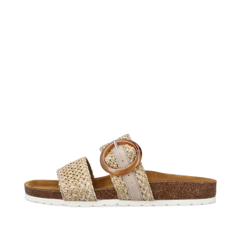 Rieker Damen Pantoletten sandbeige