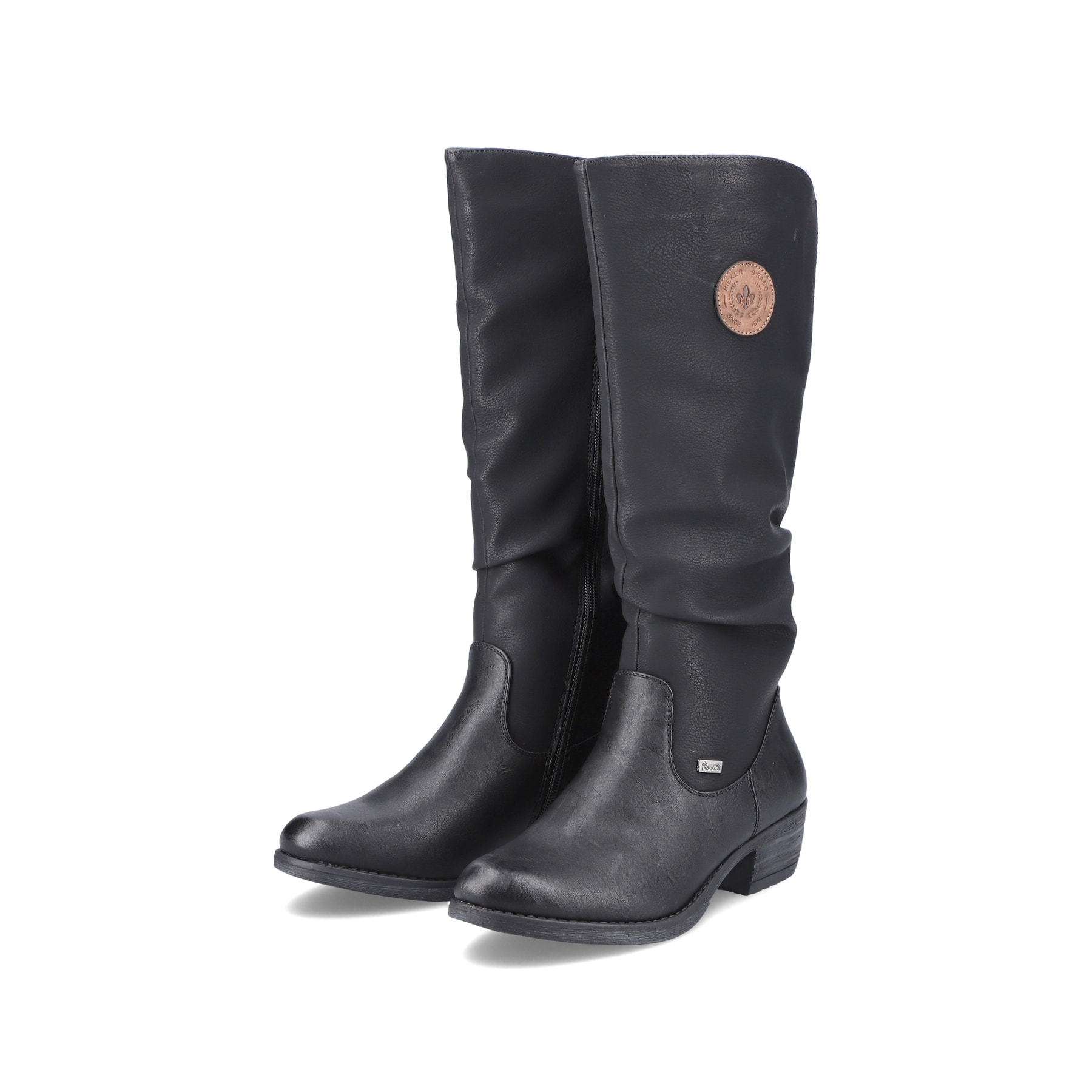 Rieker Damen Langschaftstiefel tiefschwarz