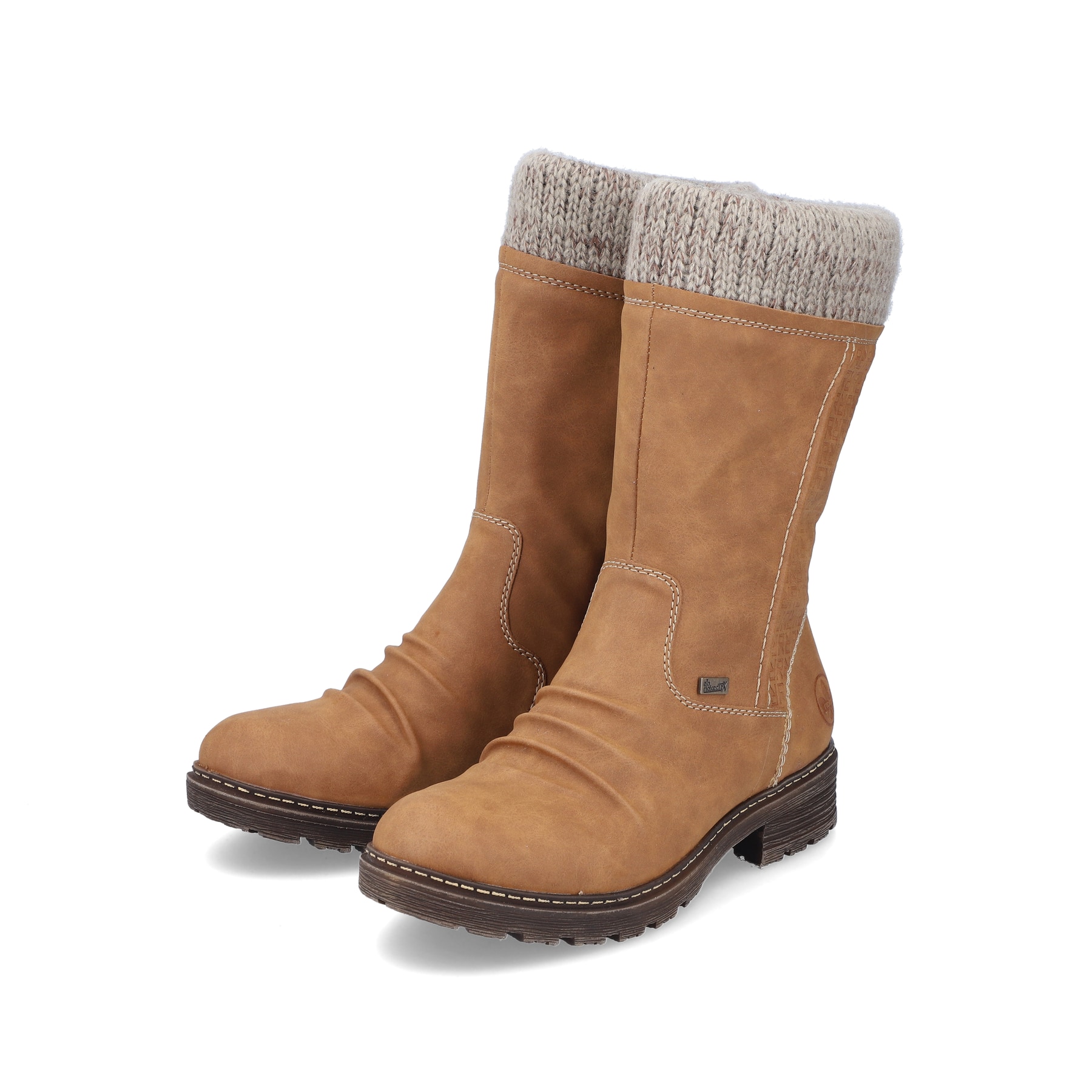Rieker Damen Hochschaftstiefel kamelbraun