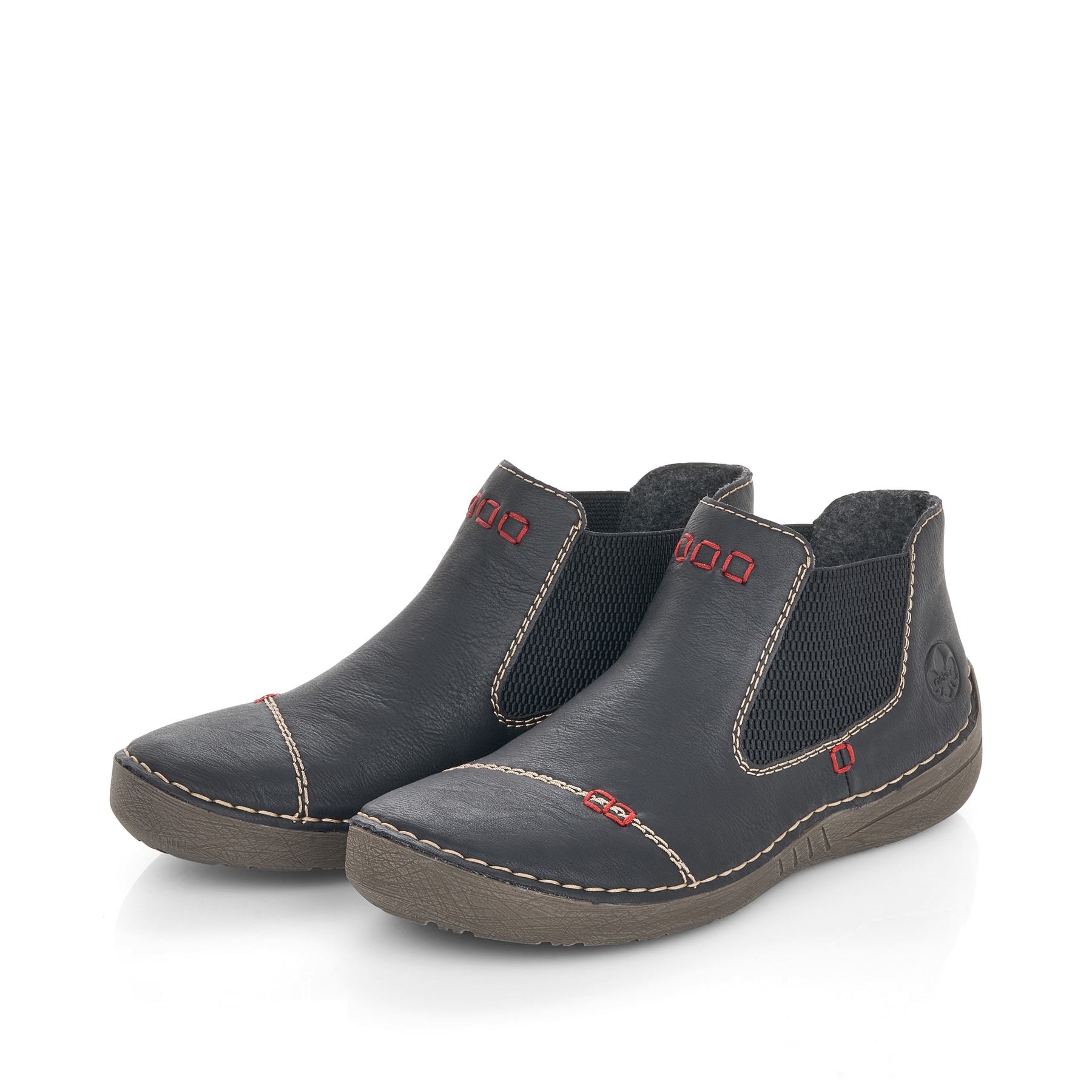 Rieker Damen Chelsea Boots tiefschwarz