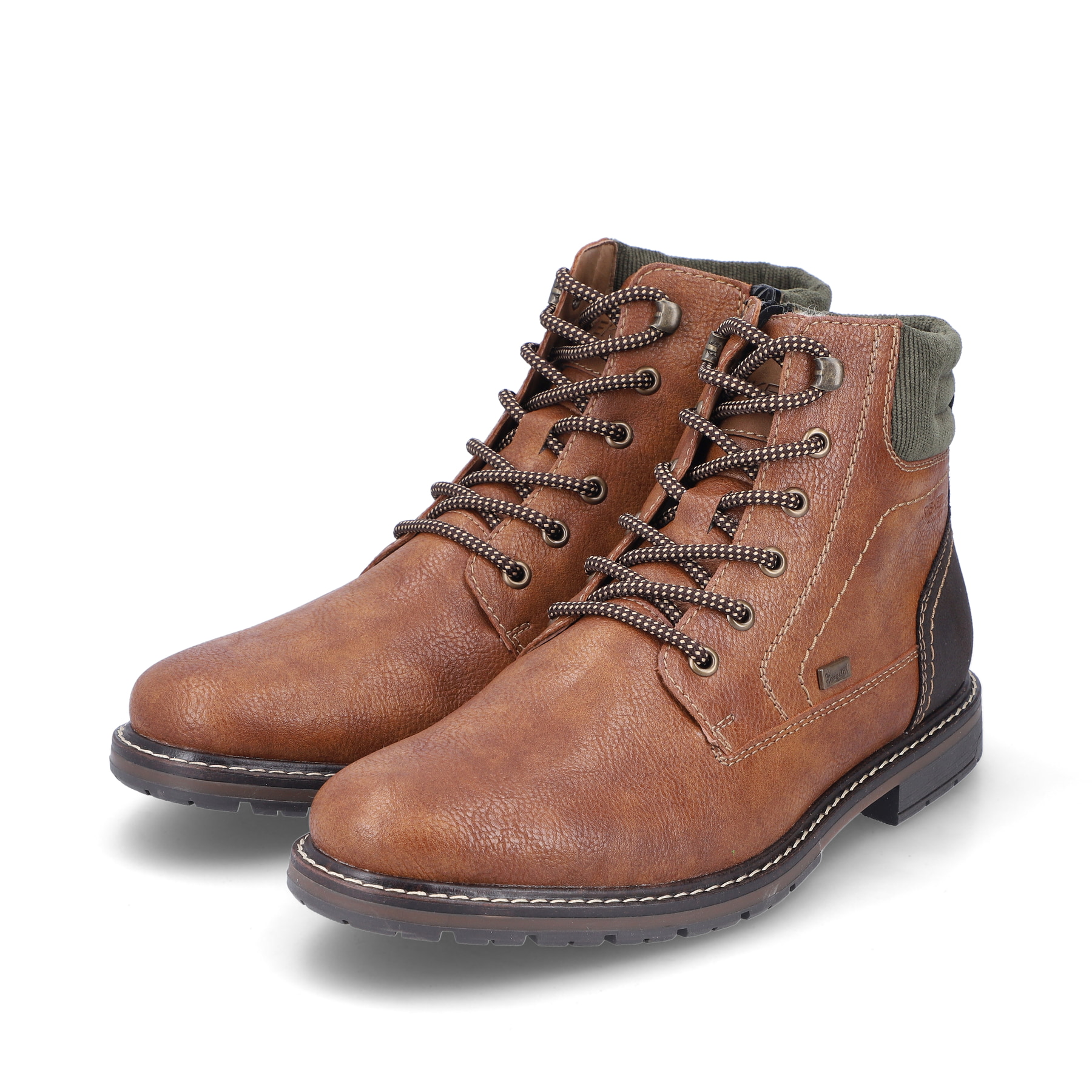 Rieker Herren Schnürstiefel hellbraun