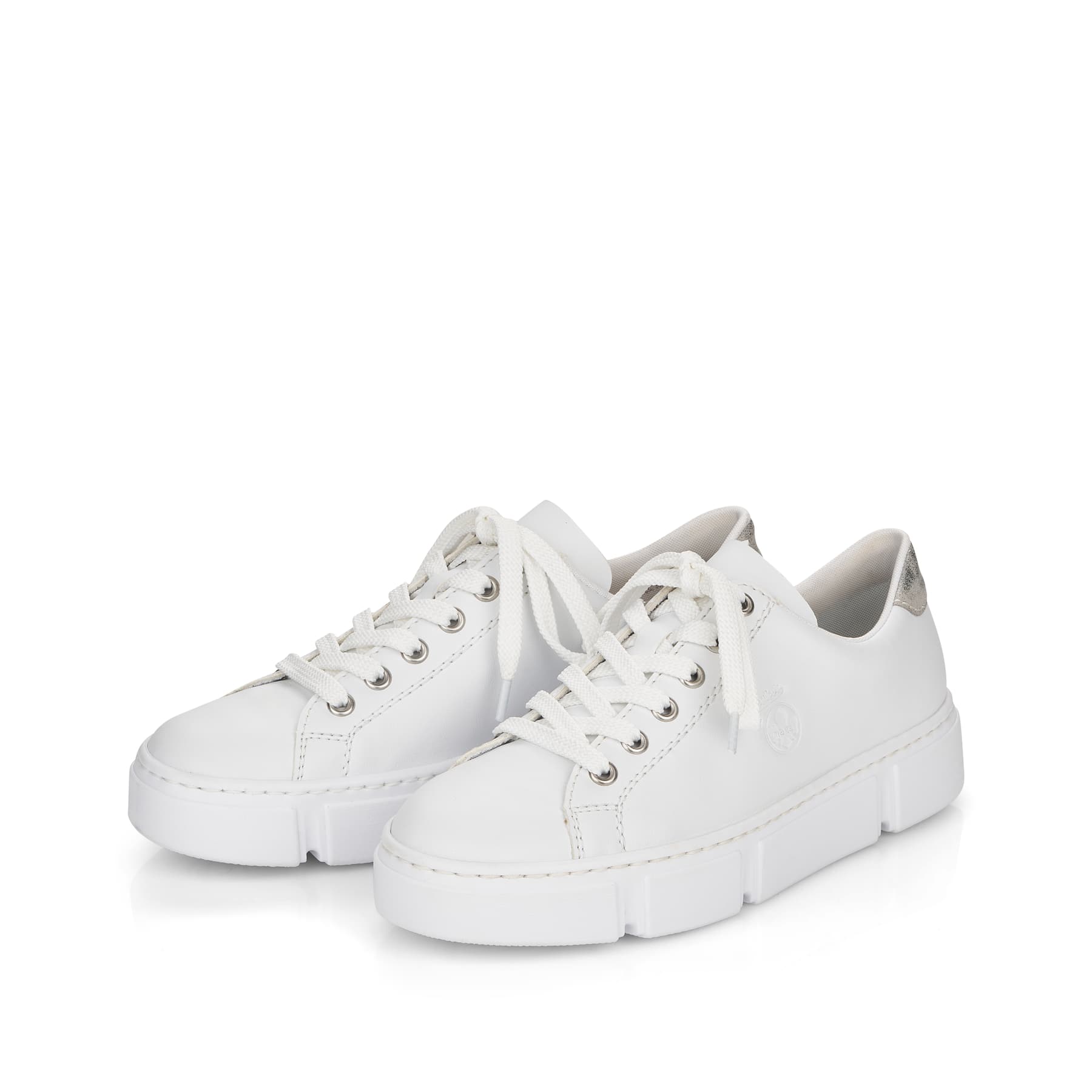 Rieker Damen Sneaker reinweiß