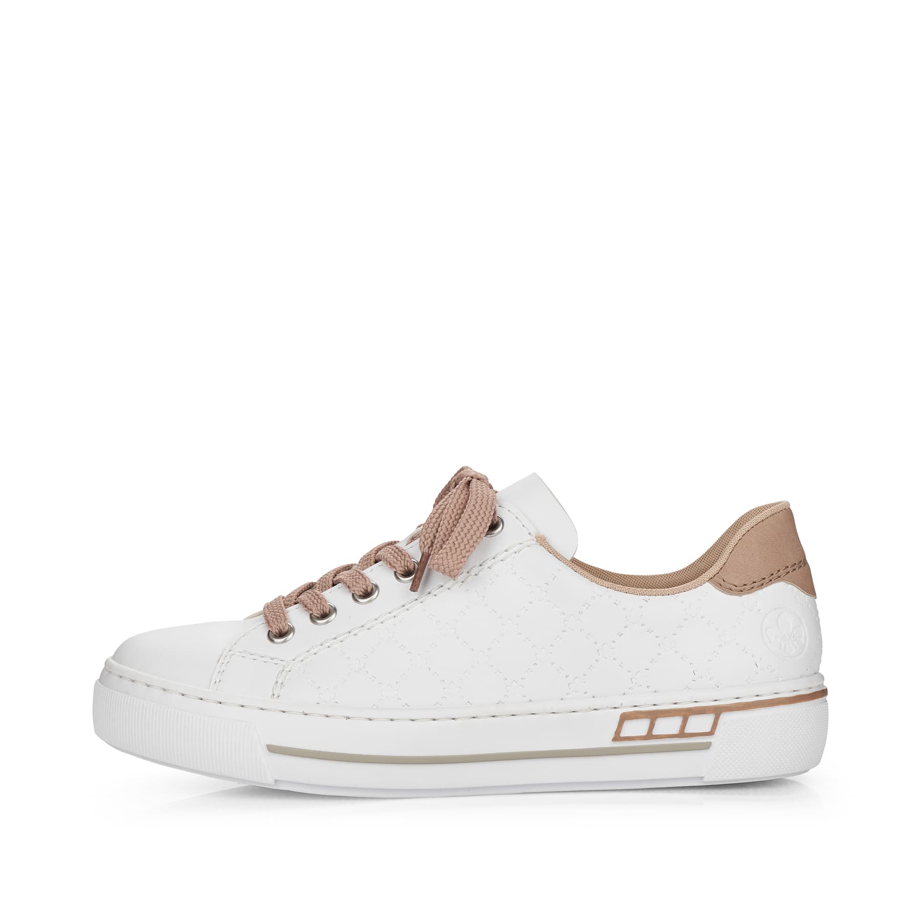Rieker Damen Sneaker perlweiß