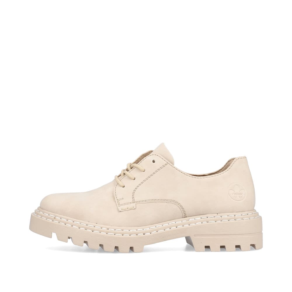 Rieker Damen Schnürschuhe sandbeige
