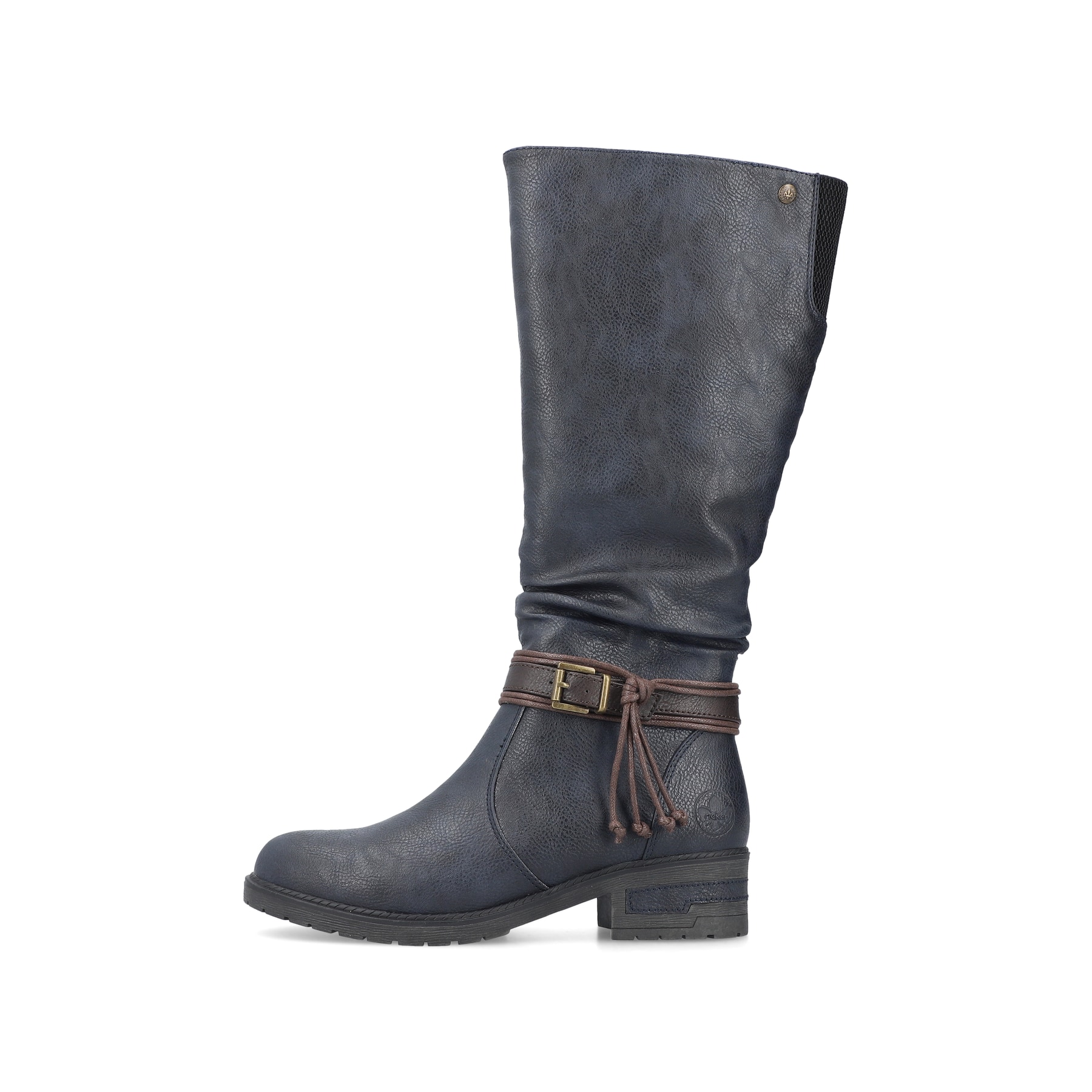 Rieker Damen Hochschaftstiefel graublau
