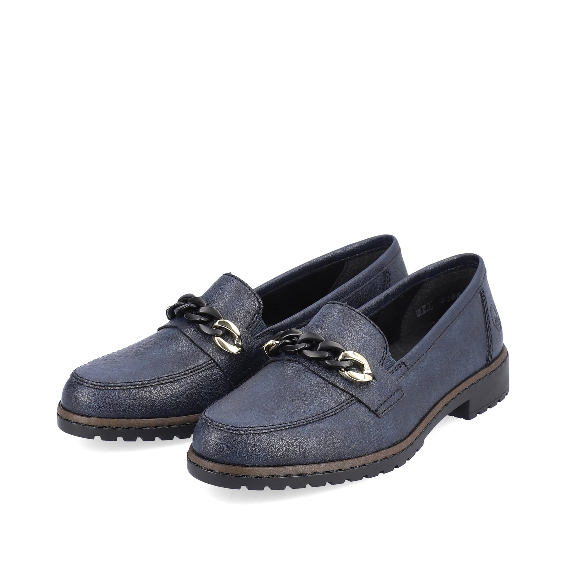 Rieker Damen Loafers königsblau