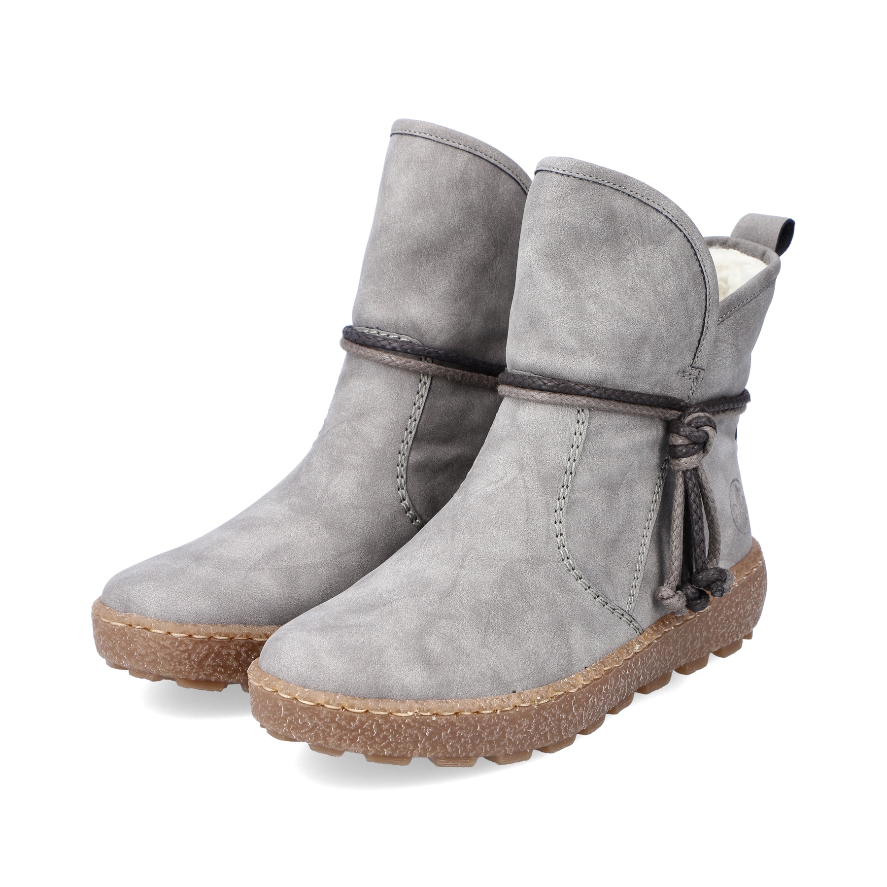 Rieker Damen Kurzstiefel silbergrau