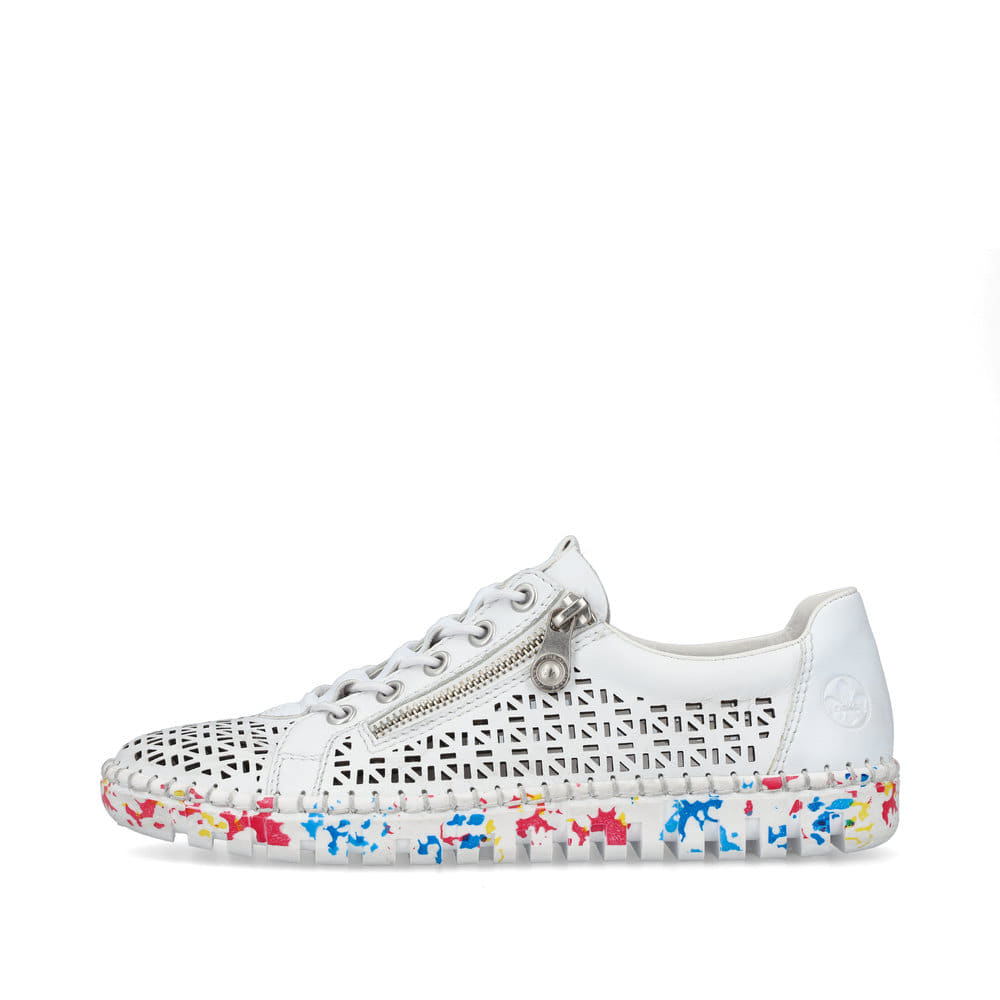 Rieker Damen Slipper altweiß