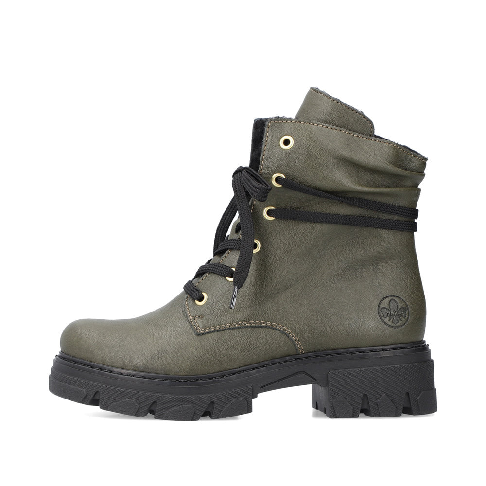Rieker Damen Biker Boots khakigrün