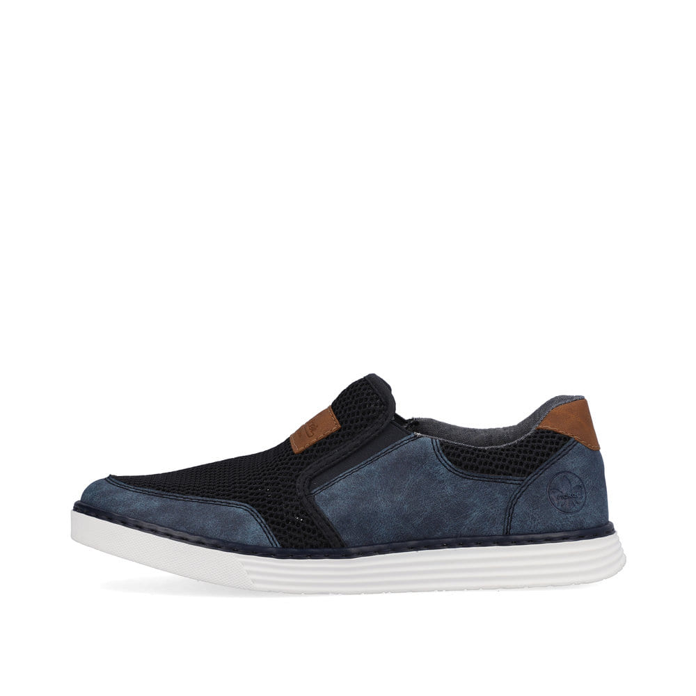 Rieker Herren Slipper ozeanblau