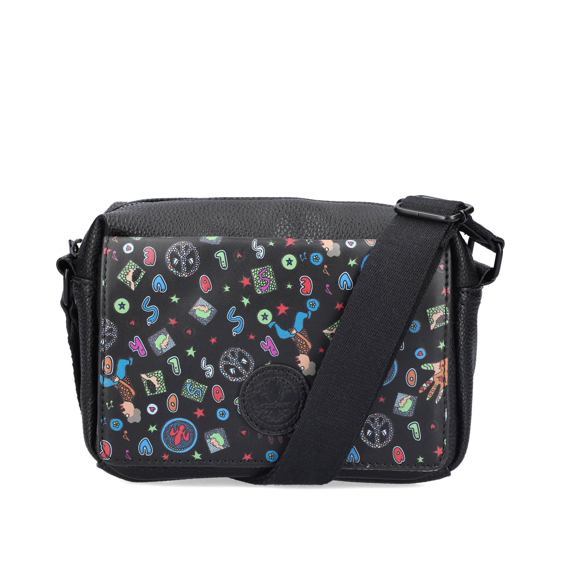 Rieker Damen Handtasche schwarz-multi