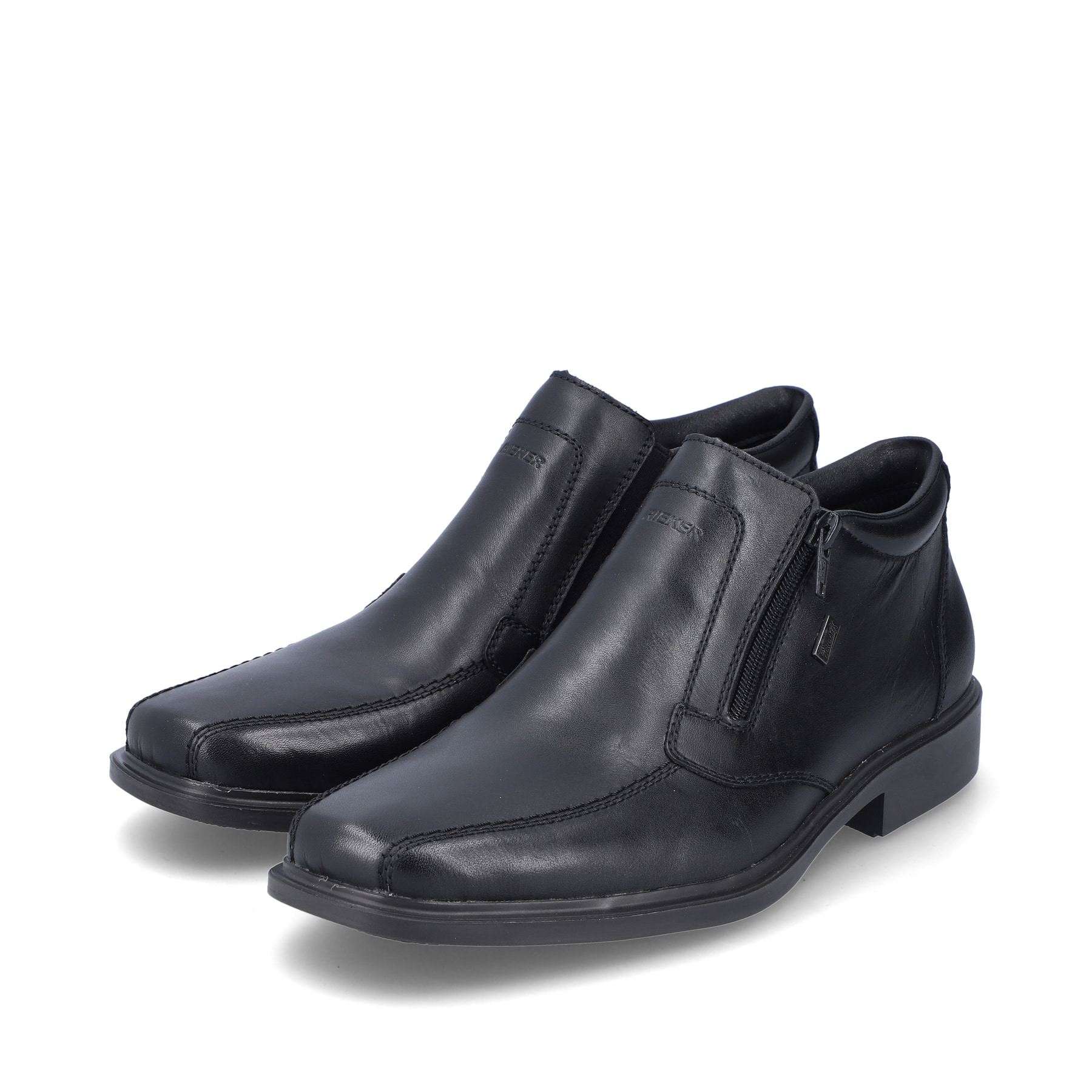 Rieker Herren Slipper glanzschwarz