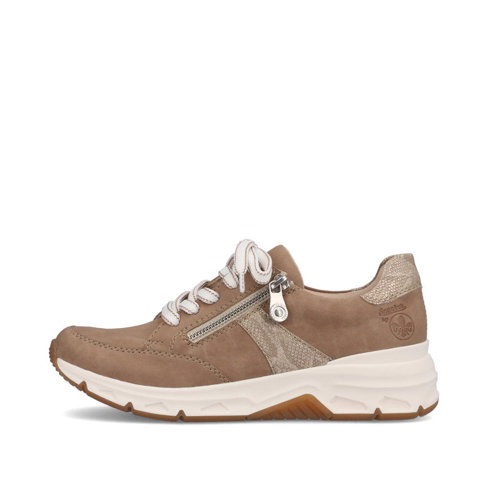 Rieker Damen Sneaker by Rieker braunbeige-weiß