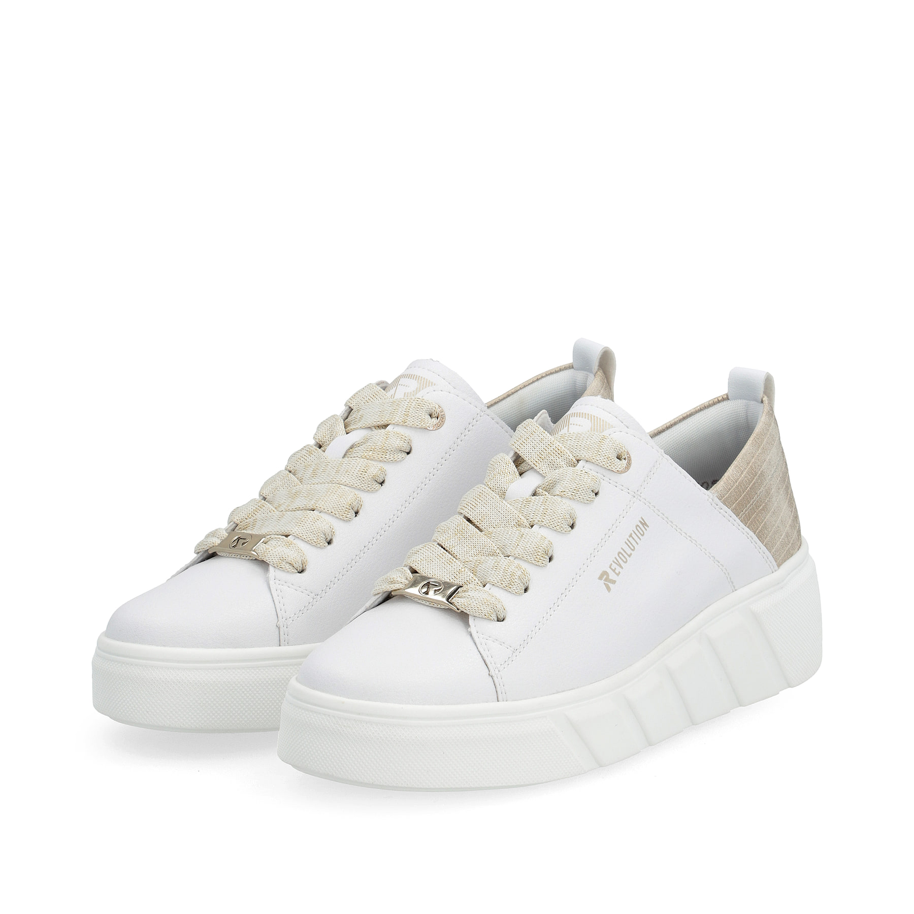 Rieker EVOLUTION Damen Sneaker diamond-white champagne