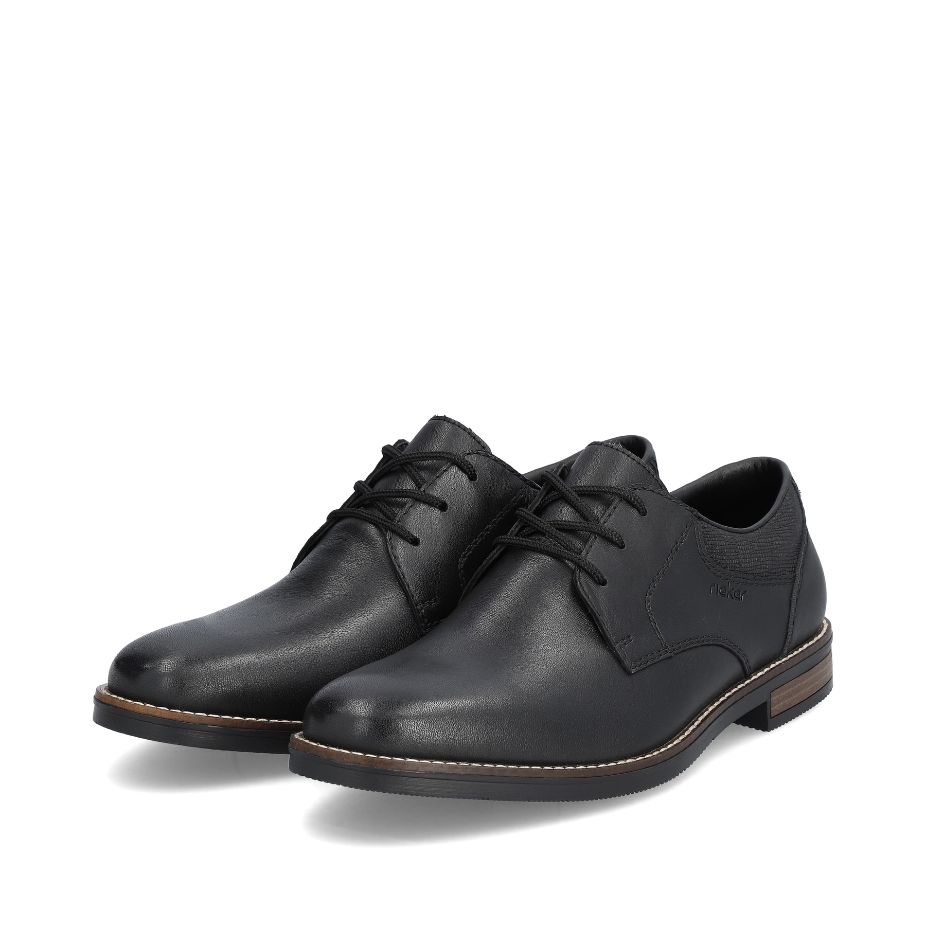 Rieker Herren Schnürschuhe nachtschwarz
