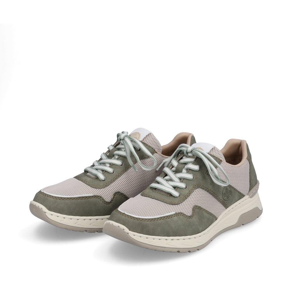 Rieker Damen Sneaker by Rieker kaktusgrün-hellbeige