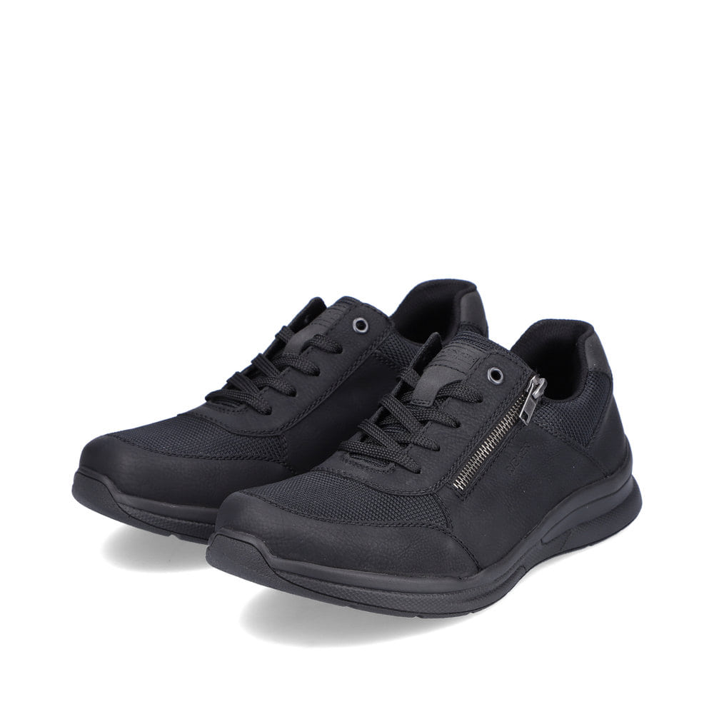 Rieker Herren Schnürschuhe tiefschwarz