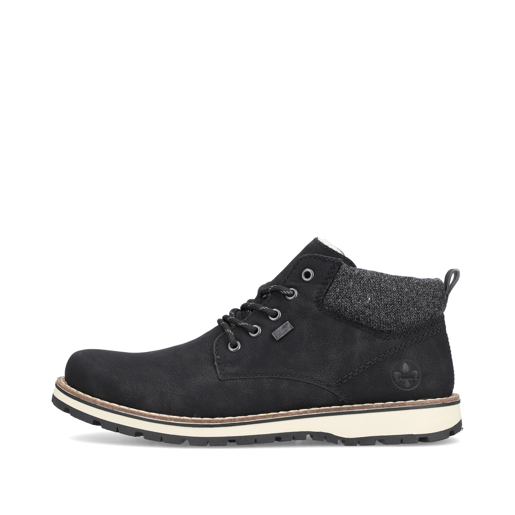 Rieker Herren Schnürstiefel urbanschwarz