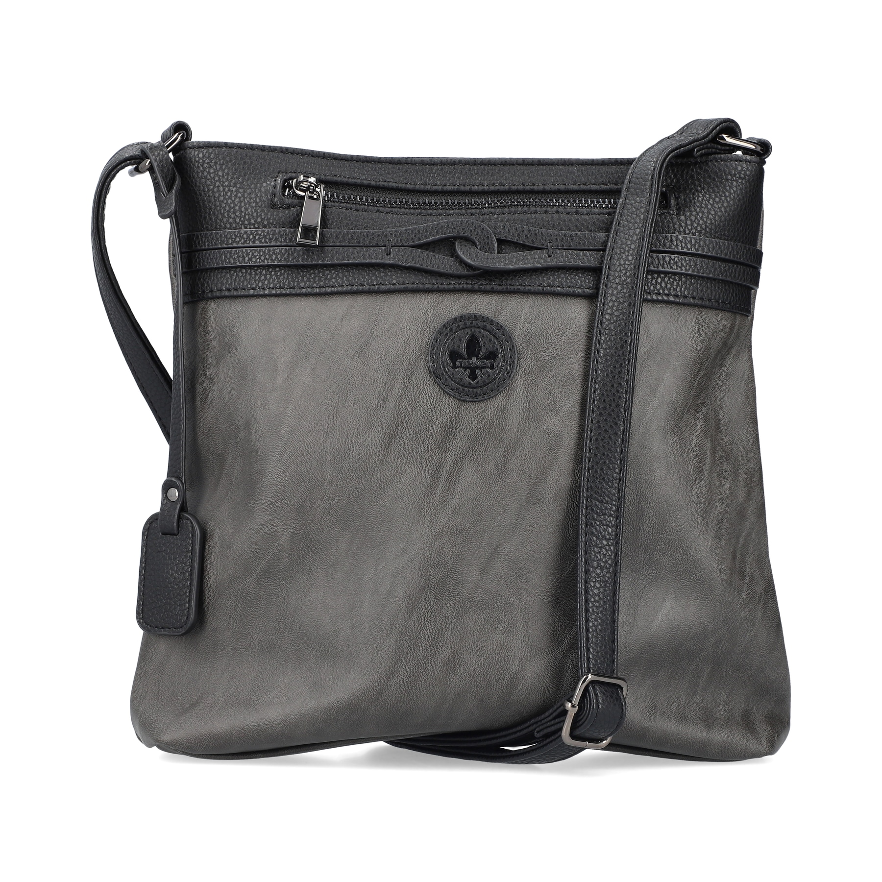 Rieker Damen Handtasche granitgrau-schwarz