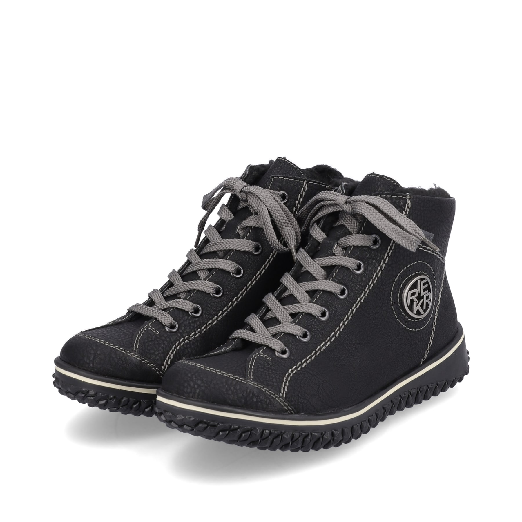 Rieker Damen Schnürschuhe nachtschwarz