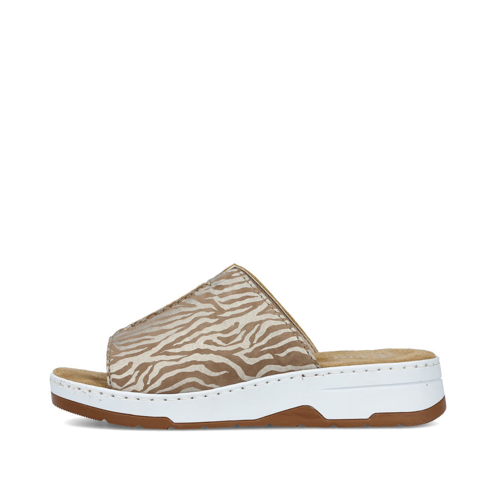 Rieker Damen Pantoletten braunbeige