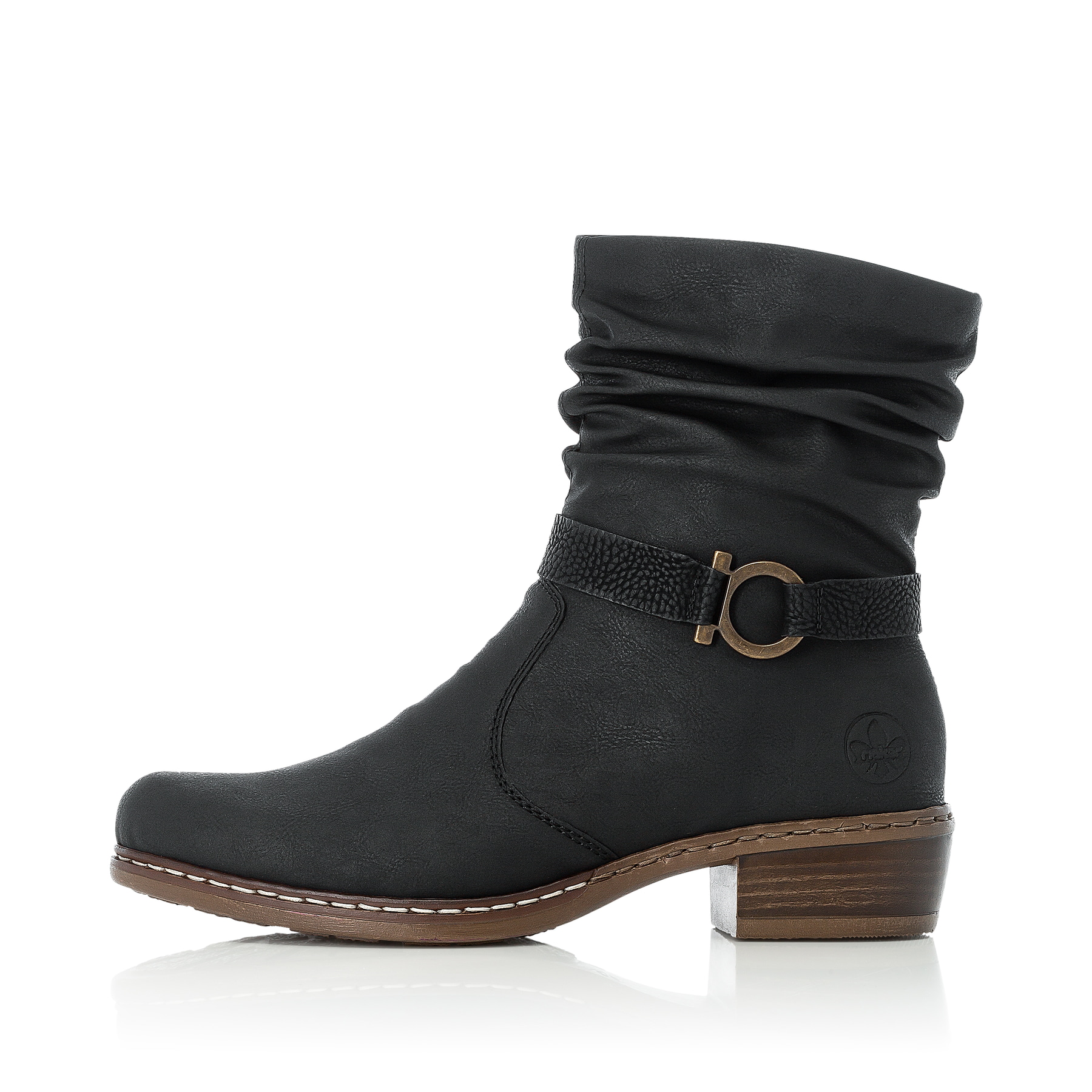Rieker Damen Stiefeletten tiefschwarz