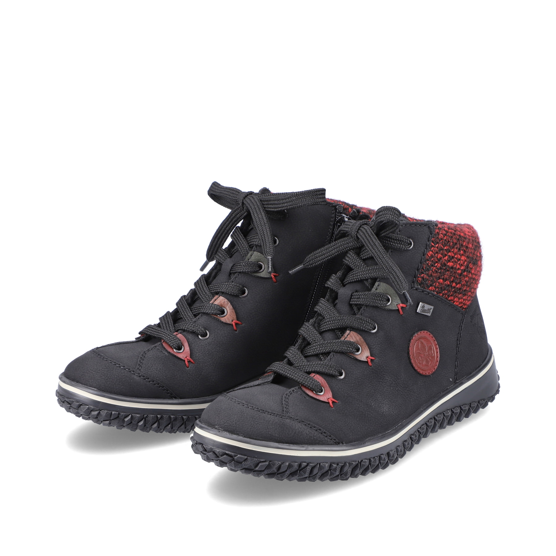 Rieker Damen Schnürschuhe tiefschwarz