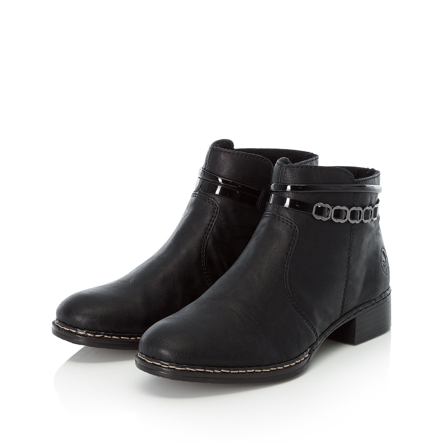 Rieker Damen Stiefeletten graphitschwarz