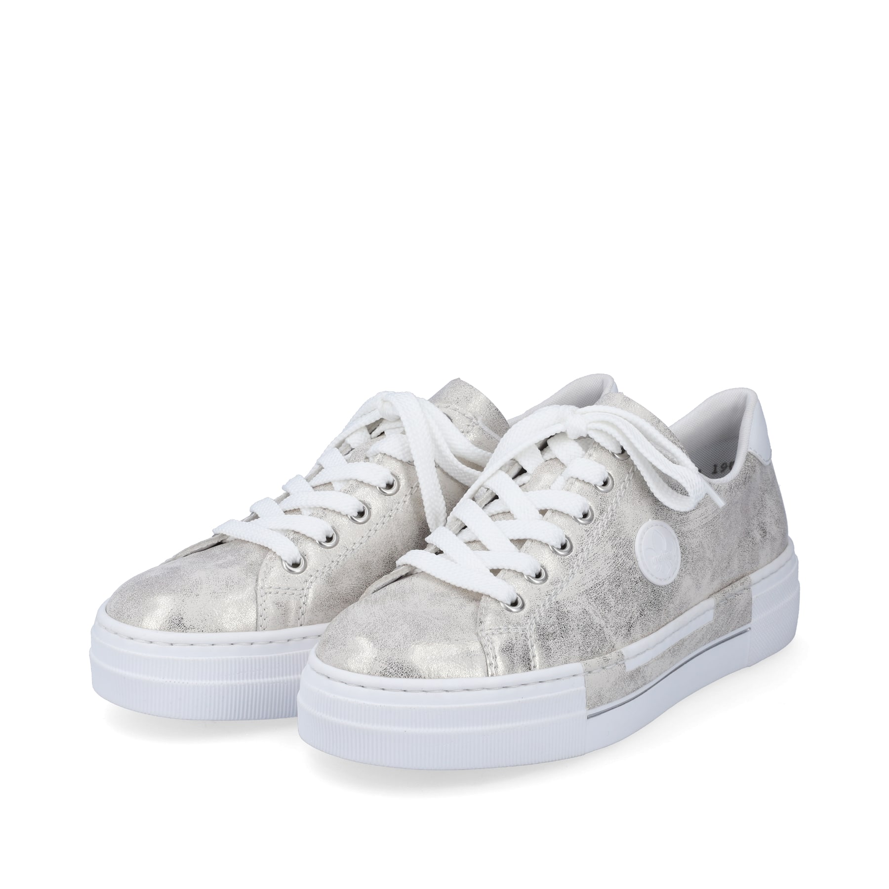 Rieker Damen Sneaker silber-metallic