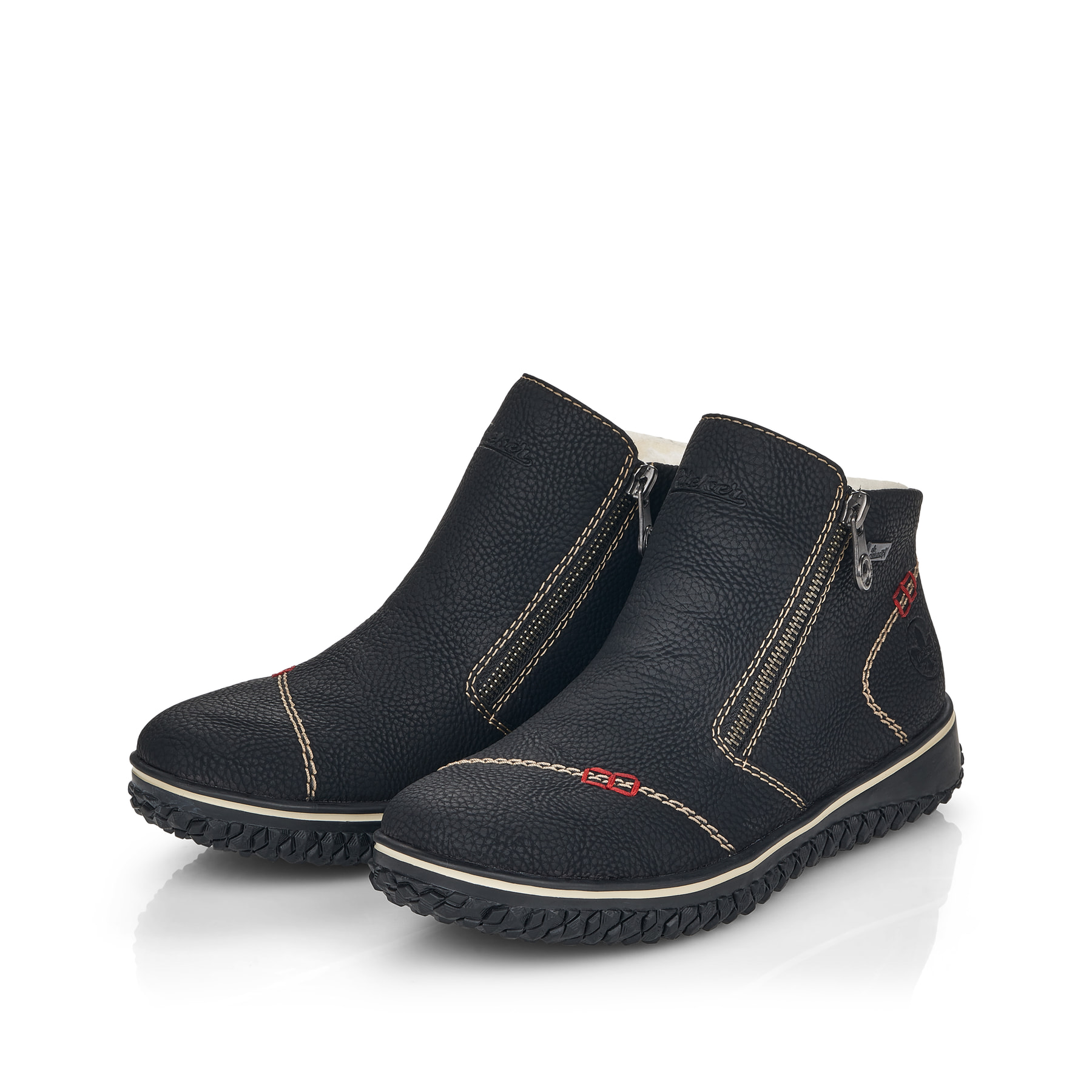 Rieker Damen Slipper nachtschwarz