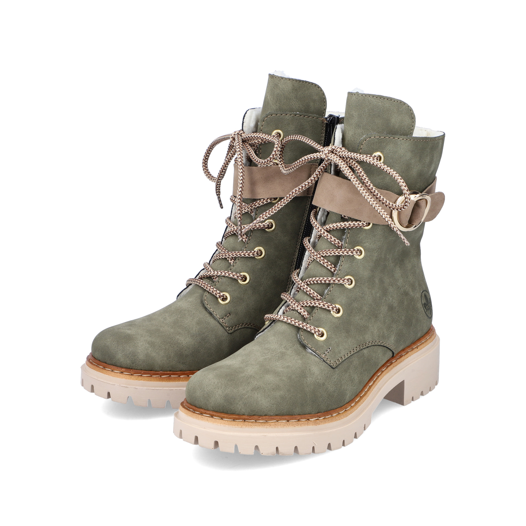 Rieker Damen Biker Boots laubgrün