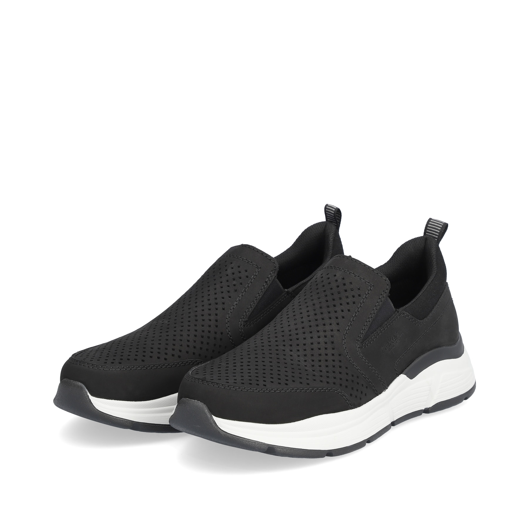 Rieker Herren Slipper tiefschwarz