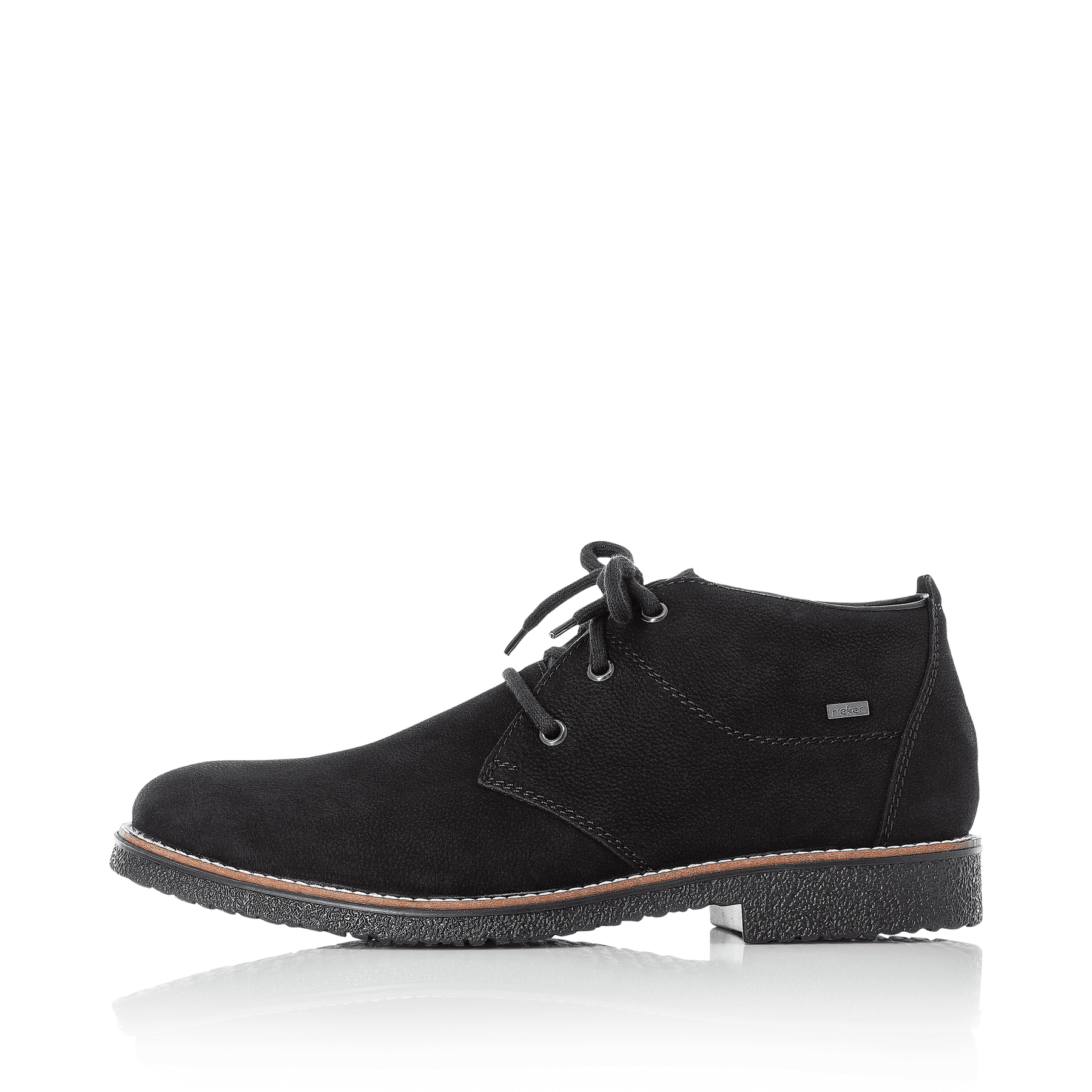 Rieker Herren Schnürstiefel tiefschwarz