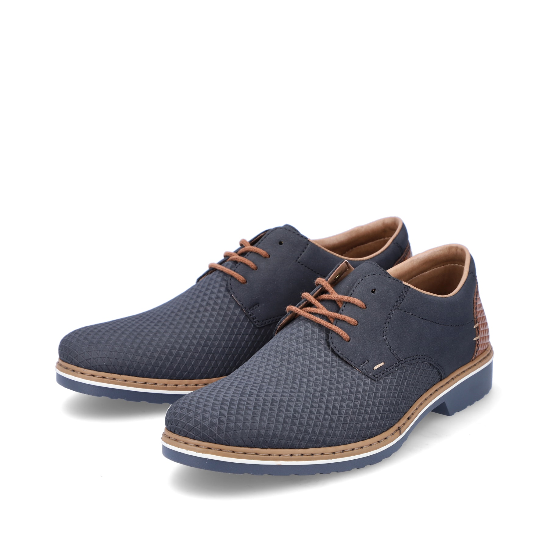 Rieker Herren Schnürschuhe marineblau
