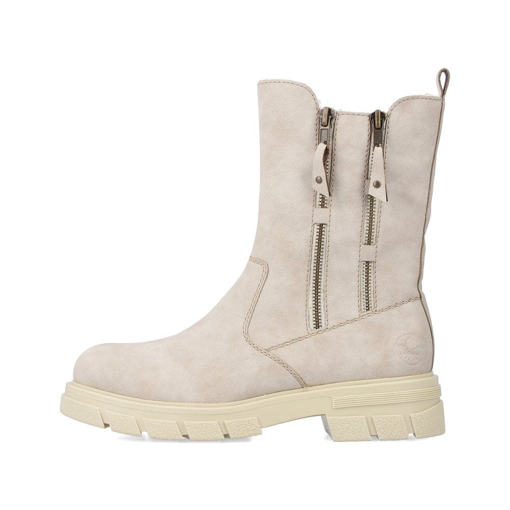 Rieker Damen Biker Boots sandbeige